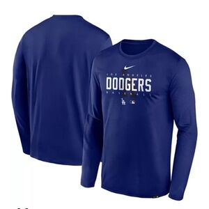 Nike Men's Dodgers Dri-FIT Performance Long Sleeve Tee